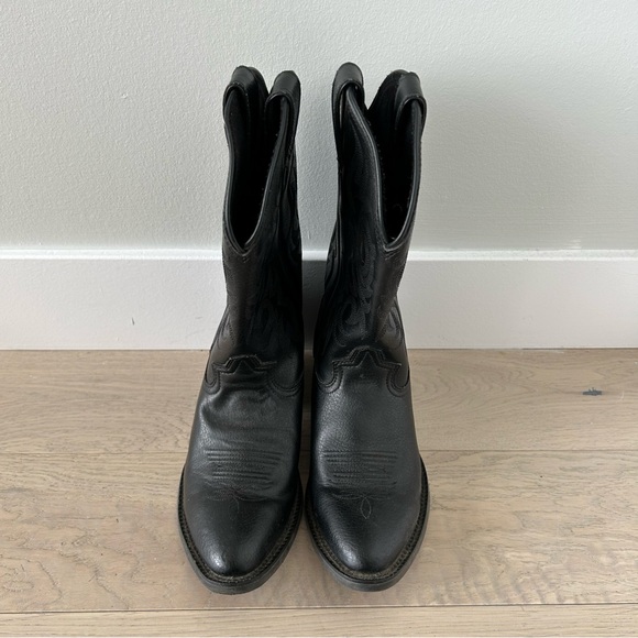 Justin Kid’s black cowboy boots size 2.5 - Picture 4 of 8
